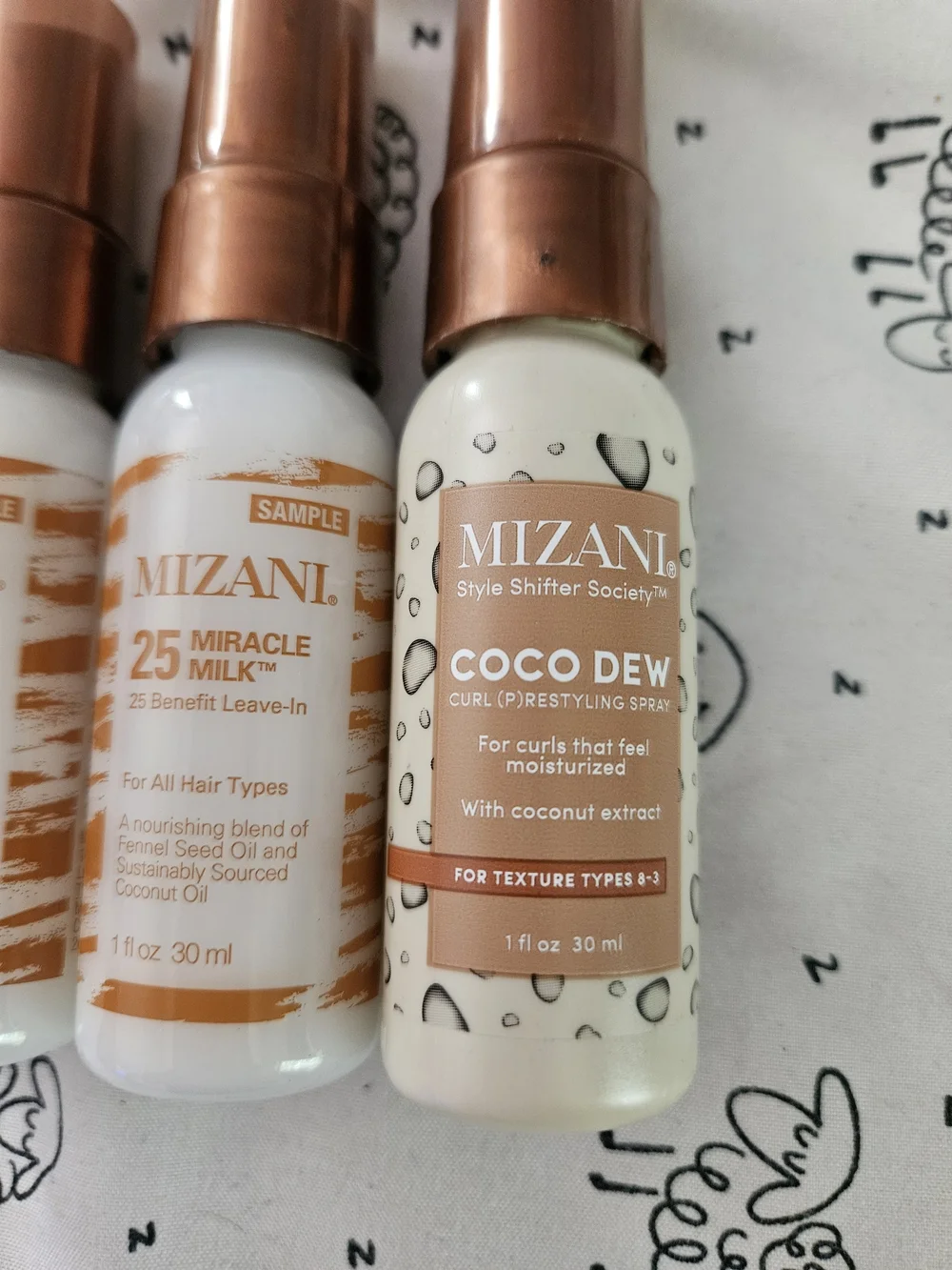 3 Mizani 25 Miracle Milk & Coco Dew Travel Hair Set -